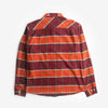 BRIXTON BOWERY L/S FLANNEL - MAHOGANY BURNT HENNA MARS RED