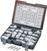 SOCKET-HEAD BOLT ASSORTMENT UNF KNURLED CHROME