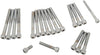 CHROME SOCKET-HEAD PRIMARY/CAM COVER BOLT KIT KNURLED