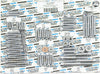 CHROME SOCKET-HEAD MOTOR BOLT KIT KNURLED