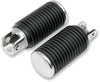 FOOTPEGS 4" RUBBER CHROME-ENDS FEMALE-MOUNT