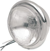 HEADLIGHT 5.75" PLAIN CHROME BOTTOM-MOUNT 60/55W