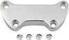 HANDLEBAR CLAMP SMOOTH W/ SKIRT CHROME
