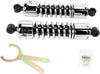 PROGRESSIVE SUSPENSION 412 SERIES AMERICAN-TUNED GAS SHOCKS W/COVER CHROME 12.63"