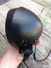 Koplamp zwart met gele lens 5.5 inch