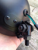 Koplamp zwart met gele lens 5.5 inch
