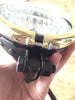 KOPLAMP 4.5 INCH ZWART MET GOUDEN RING