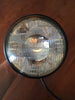 Koplamp zwart 7 inch zijbevestiging