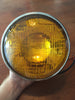 Koplamp chroom met gele 7 inch zijbevestiging