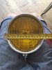 Koplamp chroom met gele lens 5.5 inch