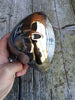 KOPLAMP CHROOM MET GOUDEN RING 4.5 INCH