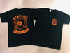 T-Shirt roadside repair shop zwart/oranje
