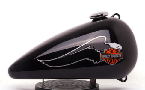 1988-1989 SPRINGER SOFTAIL FXSTS GRAY/SILVER/ORANGE – Roadside