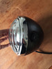 Koplamp zwart met chromen grill 6.5 inch