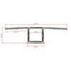 Handlebars "Window Bars", 1" inch, chrome