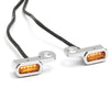 Mini LED turn signal for Handlebar Switch Softail Slim, Fat Boy S 2016, up VRSC / FLH 2009 up, chrome