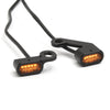 Mini LED turn signals for handlebar switch Softail 2015 up, E-Glide FLH 2009 - 2016, black