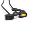 Mini LED turn signals for handlebar switch Softail 2015 up, E-Glide FLH 2009 - 2016, black