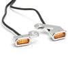 Mini LED turn signals for handlebar switch Softail 2015 up, E-Glide FLH 2009 - 2016, chrome