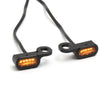 Mini LED turn signals for handlebar switch Softail Slim, Fat Boy S 2016 up, VRSC / FLH 2009 up, black