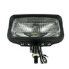 Headlight rectangular design black