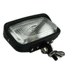 Headlight rectangular design black