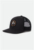 BRIXTON RIVAL STAMP X MP MESH CAP - BLACK